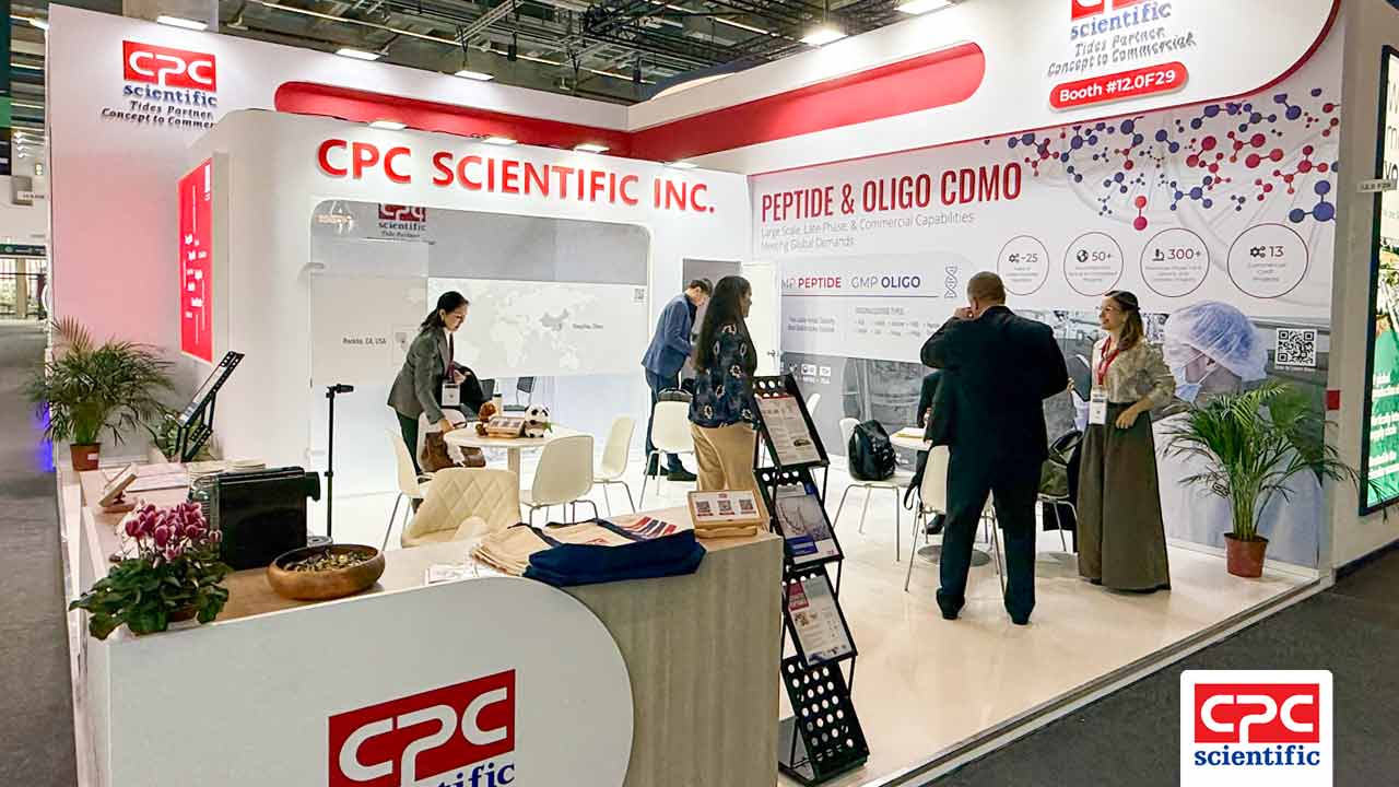 CPC Scientific explores GMP peptide manufacturing, oligonucleotide conjugation, commercial production, generic API scale-up and more at CPHI 2025