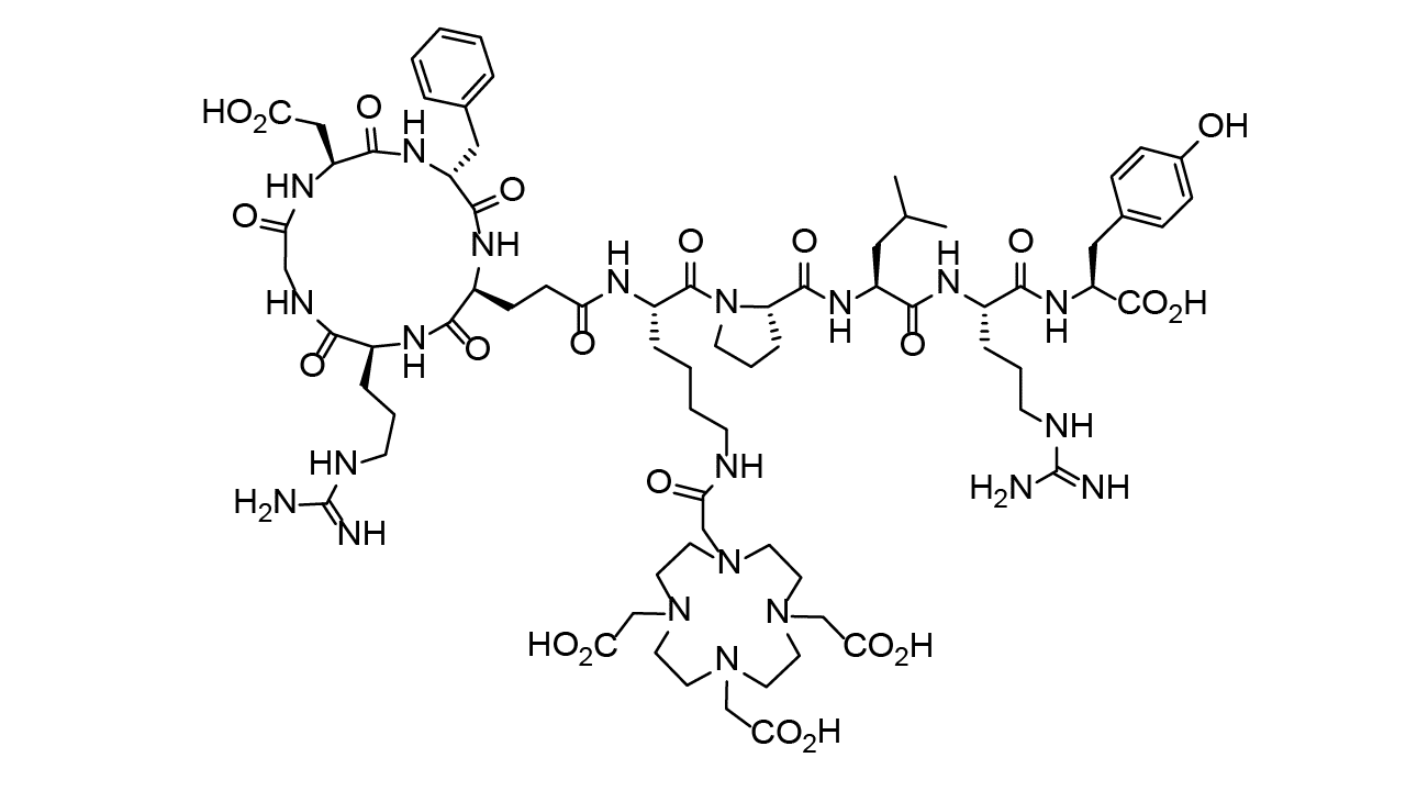 PLGYR-RGD chelate peptide