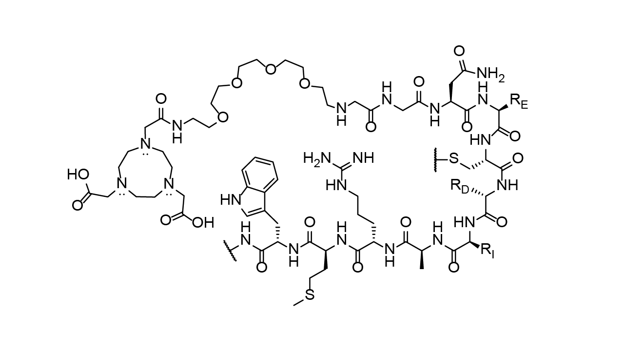 NOTA-labled custom peptide chelates