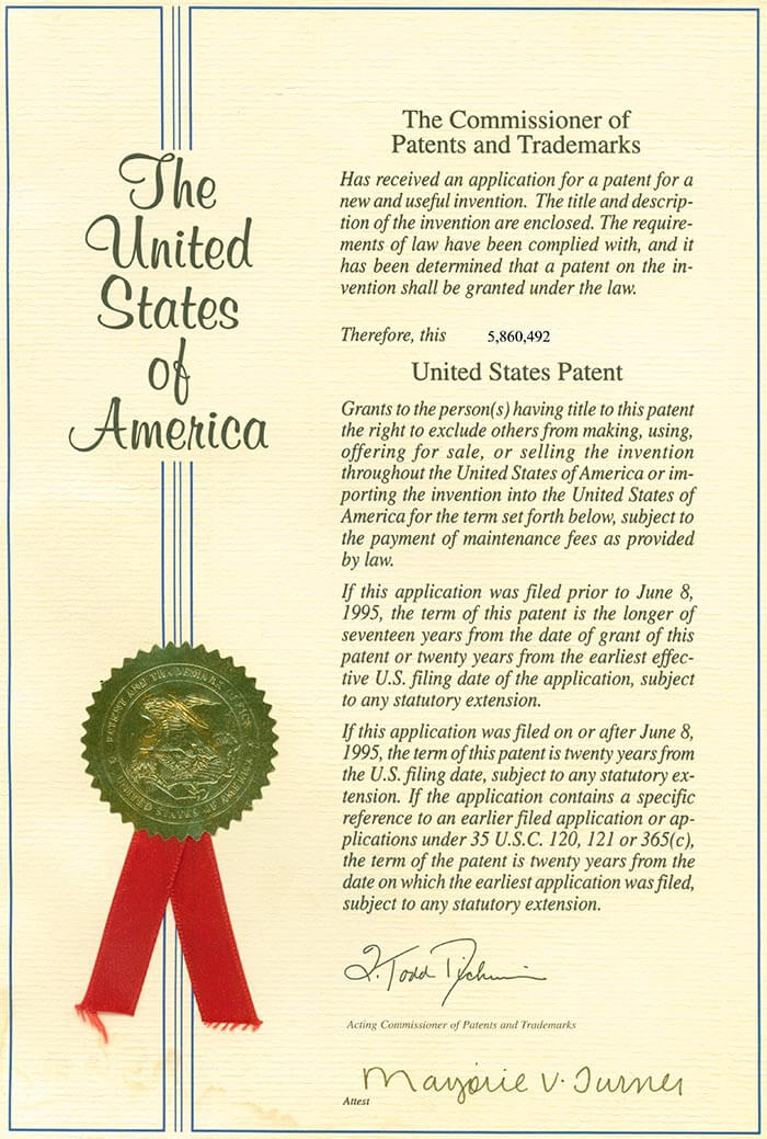 US Patent GMP Peptide Citation