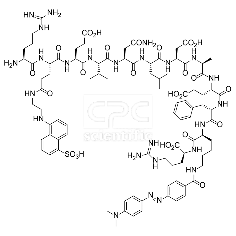 Arg-Glu(EDANS)-(Asn670,Leu671)-Amyloid b/A4 Protein Precursor770 (668-675)-Lys(DABCYL)-Arg