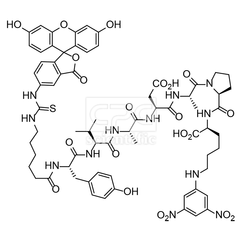 FITC-C6-Tyr-Val-Ala-Asp-Ala-Pro-Lys(DNP)