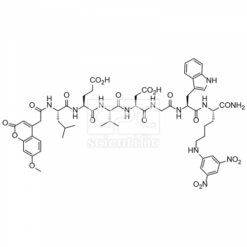 Mca-Leu-Glu-Val-Asp-Gly-Trp-Lys(DNP)-NH2