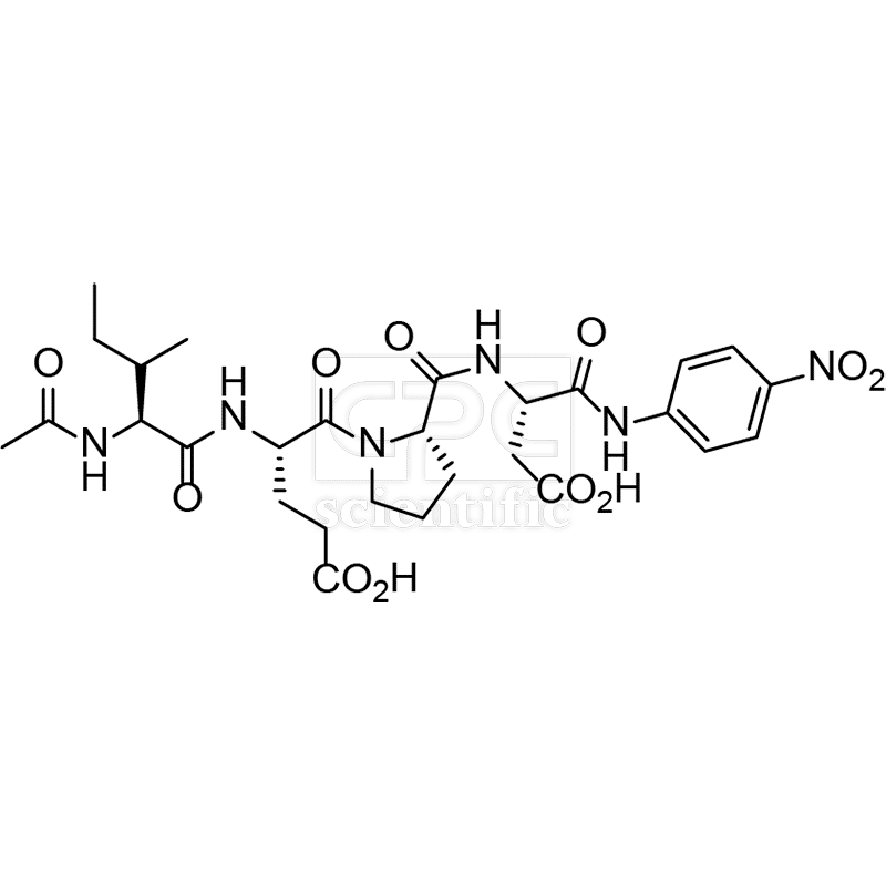 Ac-Ile-Glu-Pro-Asp-pNA peptide caspase substrate that contains the granzyme B cleavage site