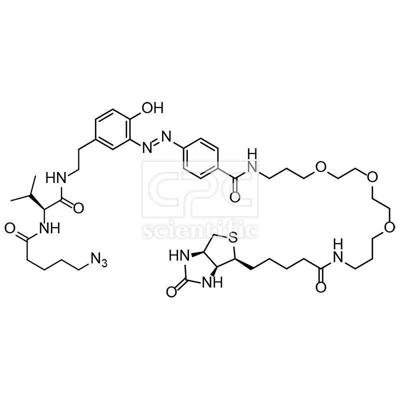 azido-valine-azobenzene-PEG-Biotin unlabeled “light” azobenzene-based cleavable linker