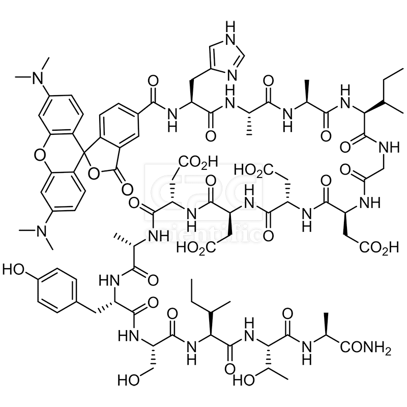 5TAMRA-HAAIGDDDDAYSITA-NH2