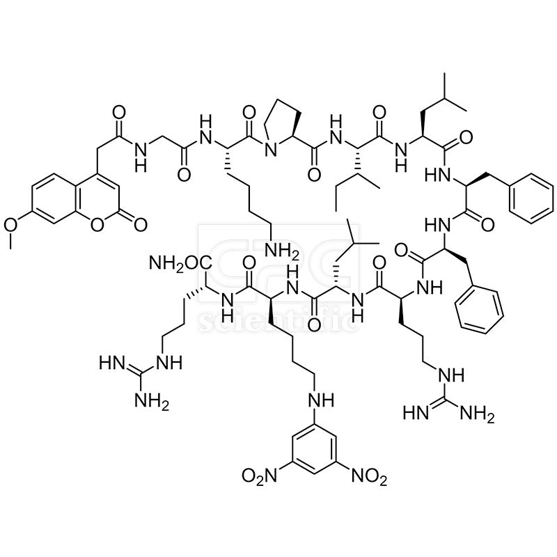 Mca-Gly-Lys-Pro-Ile-Leu-Phe-Phe-Arg-Leu-Lys(DNP)-DArg-NH2