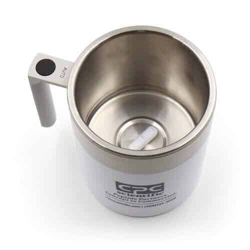 Chemist's self-stirring mug
