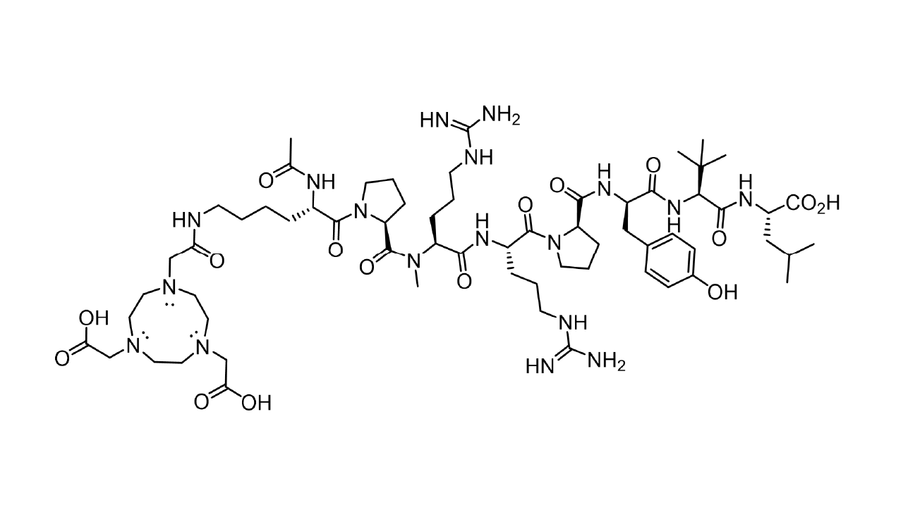 Lyophilized NOTA-NT-20.3 (Ac-Lys(NOTA)-Pro-NMeArg-Arg-Pro-Tyr-Tle-Leu-OH