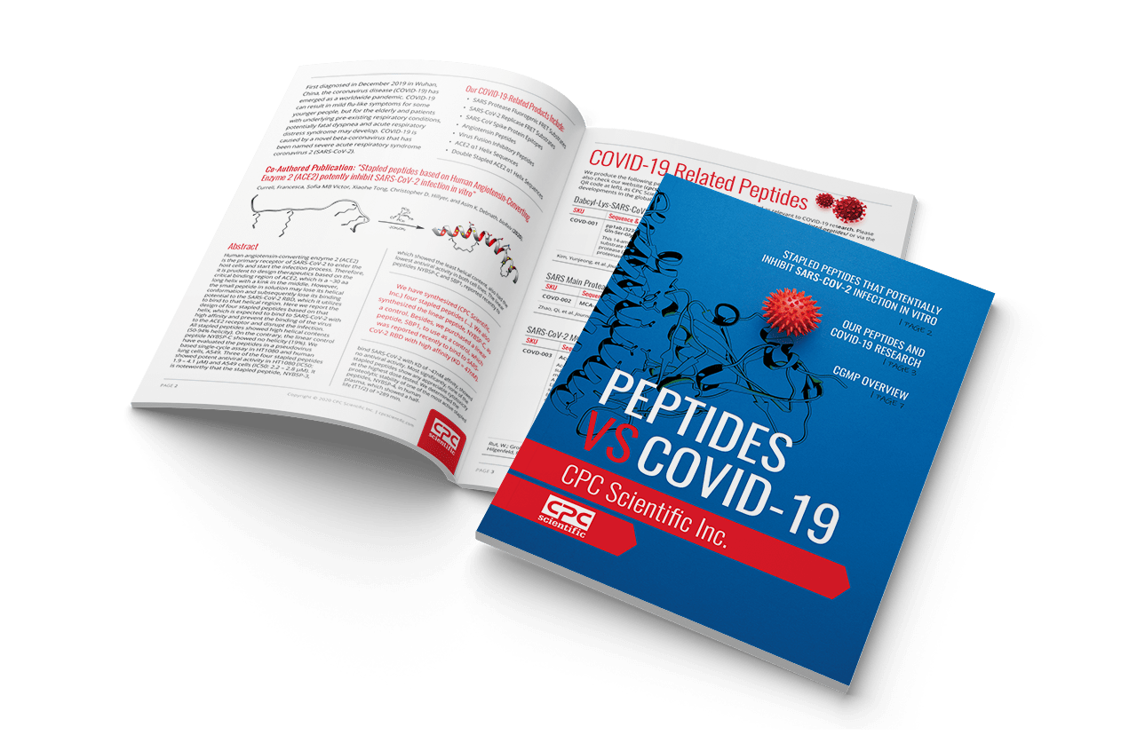 COVID Peptides for therapeutic development