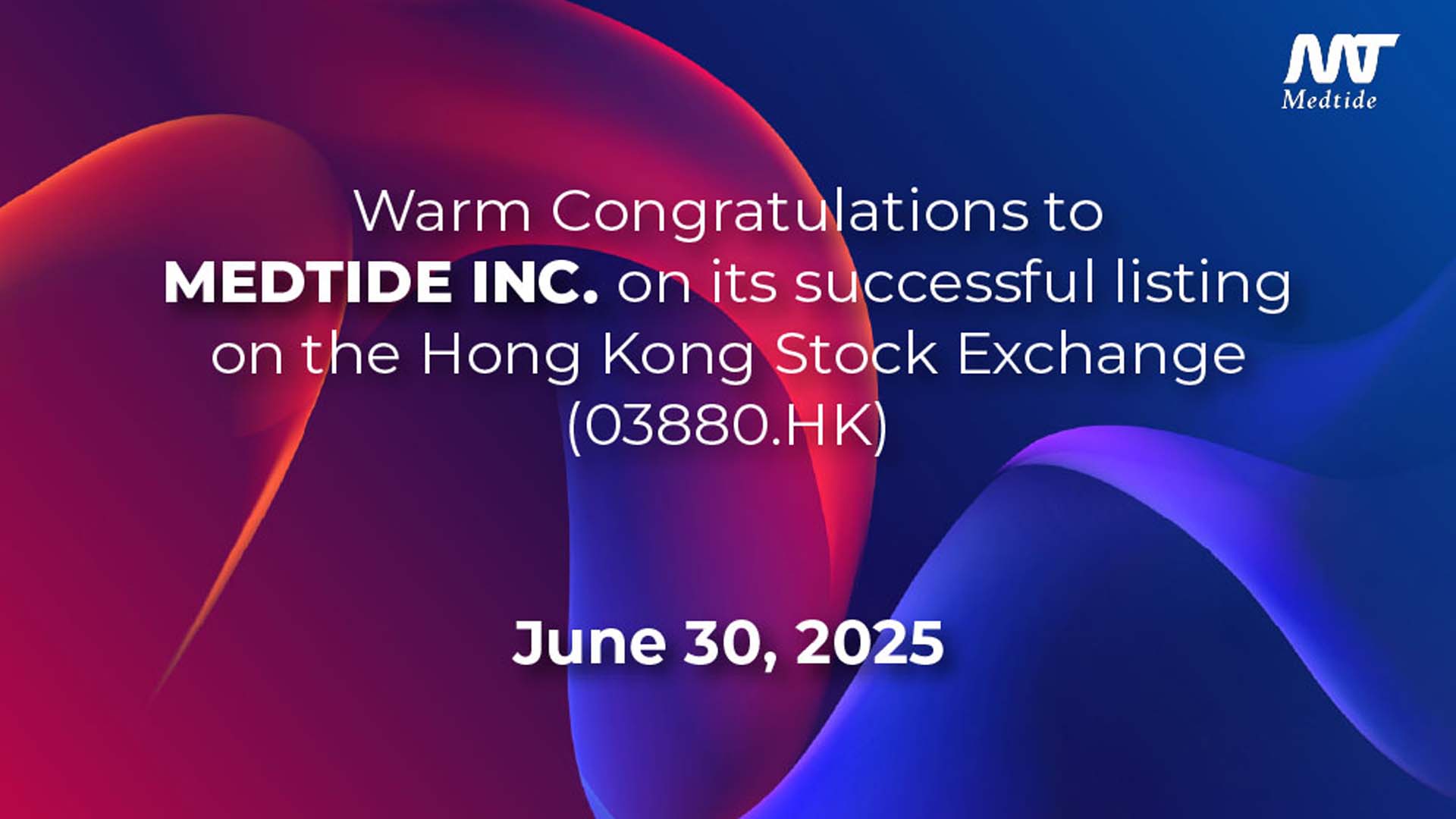 Medtide - Press Release